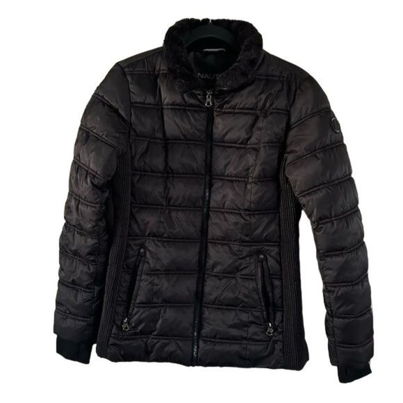 Nautica Jackets & Blazers - Nautica Sz Medium Black Women’s Coat, No Hood